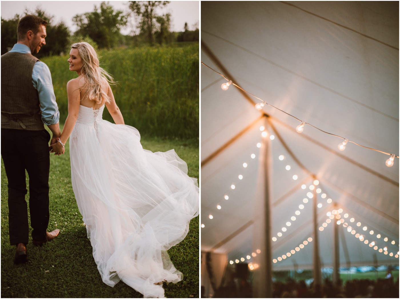 Outdoor Tent Wedding in Manitoba