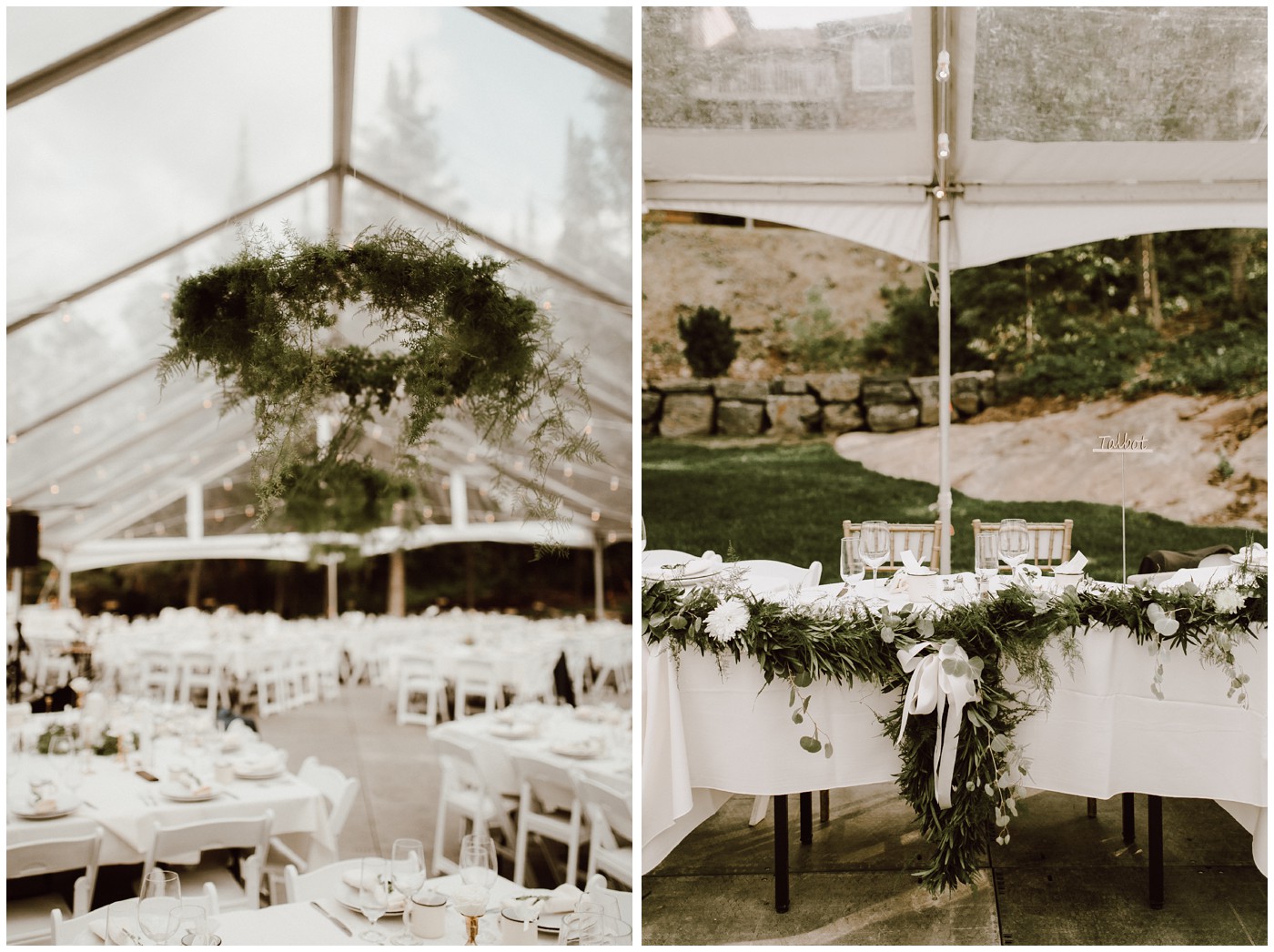 Lake of the Woods Clear Tent Wedding