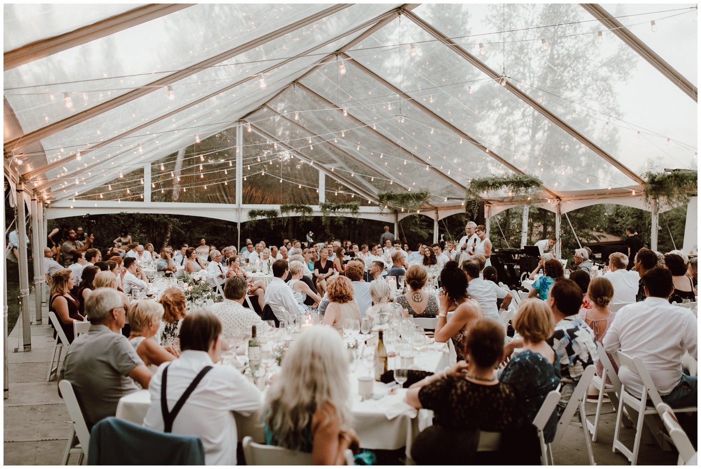 Lake of the Woods Clear Tent Wedding
