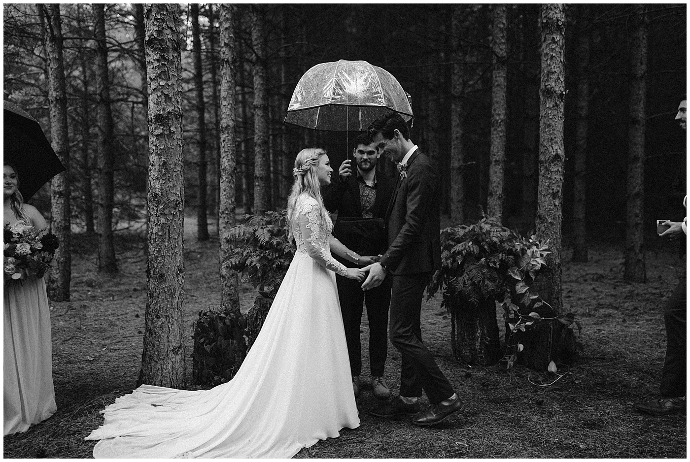 Winnipeg Outdoor Wedding in the Rain